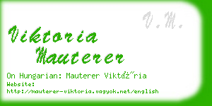 viktoria mauterer business card